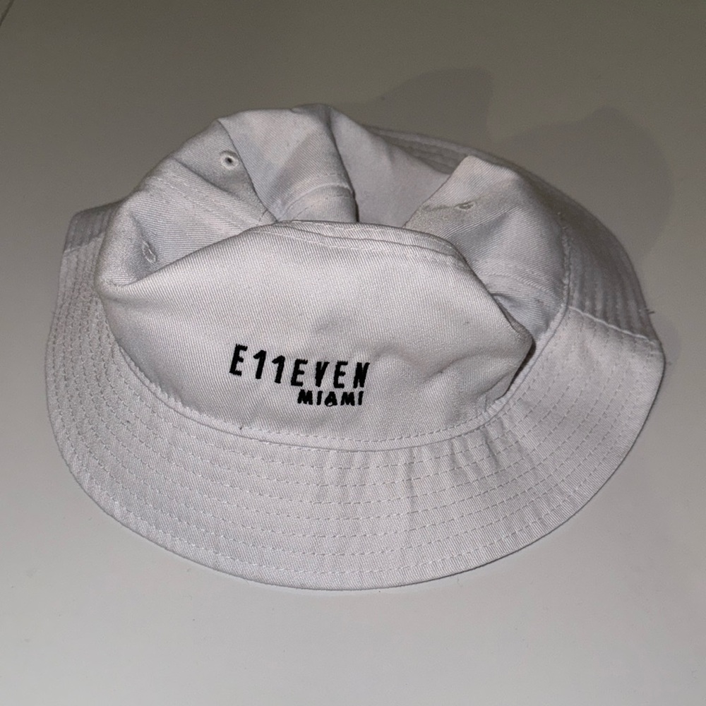 E11even Miami white bucket hat